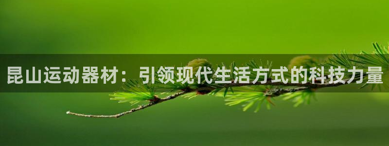 意昂4官方：昆山运动器材：引领现代生活方式的科技力量