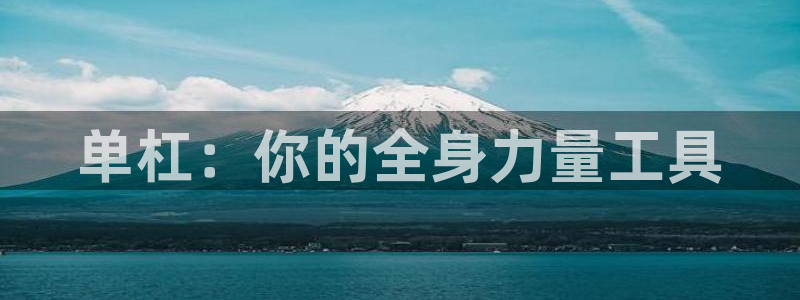 意昂体育4平台是正规平台吗：单杠：你的全身力量工具