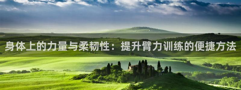意昂4官网：身体上的力量与柔韧性：提升臂力训练的便捷