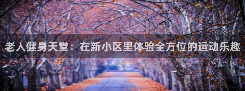 意昂4集团E.ON：老人健身天堂：在新小区里体验全方位的运动
