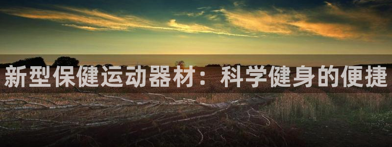 意昂体育4开户：新型保健运动器材：科学健身的便捷