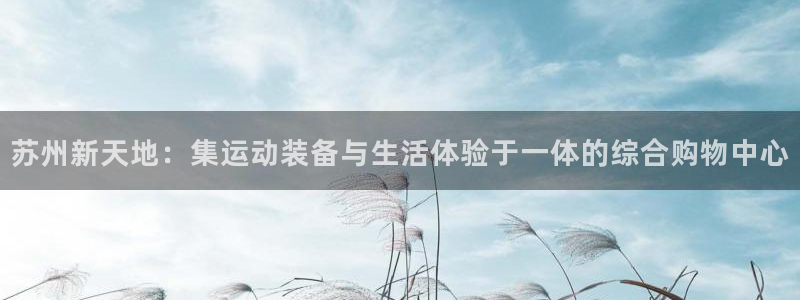 意昂体育4招商电话地址是多少：苏州新天地：集运动装备