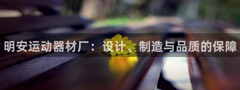 意昂体育4平台假的吗是真的吗：明安运动器材厂：设计、